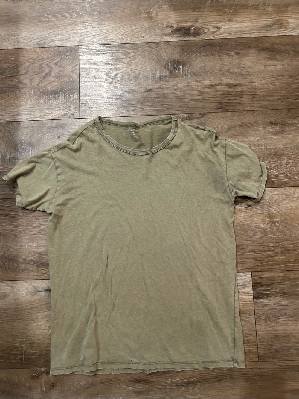 aerie Short Sleeve Crew Tee - Olive Green